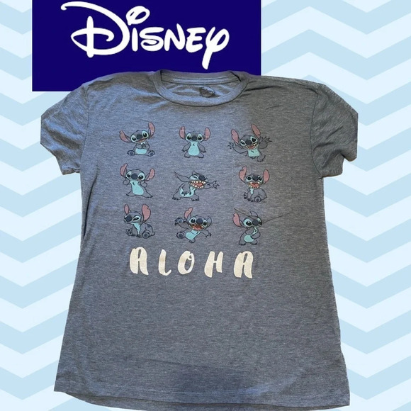 Disney women’s T-shirt XS stitch WDW character graphic short sleeve stretchy - Picture 1 of 4